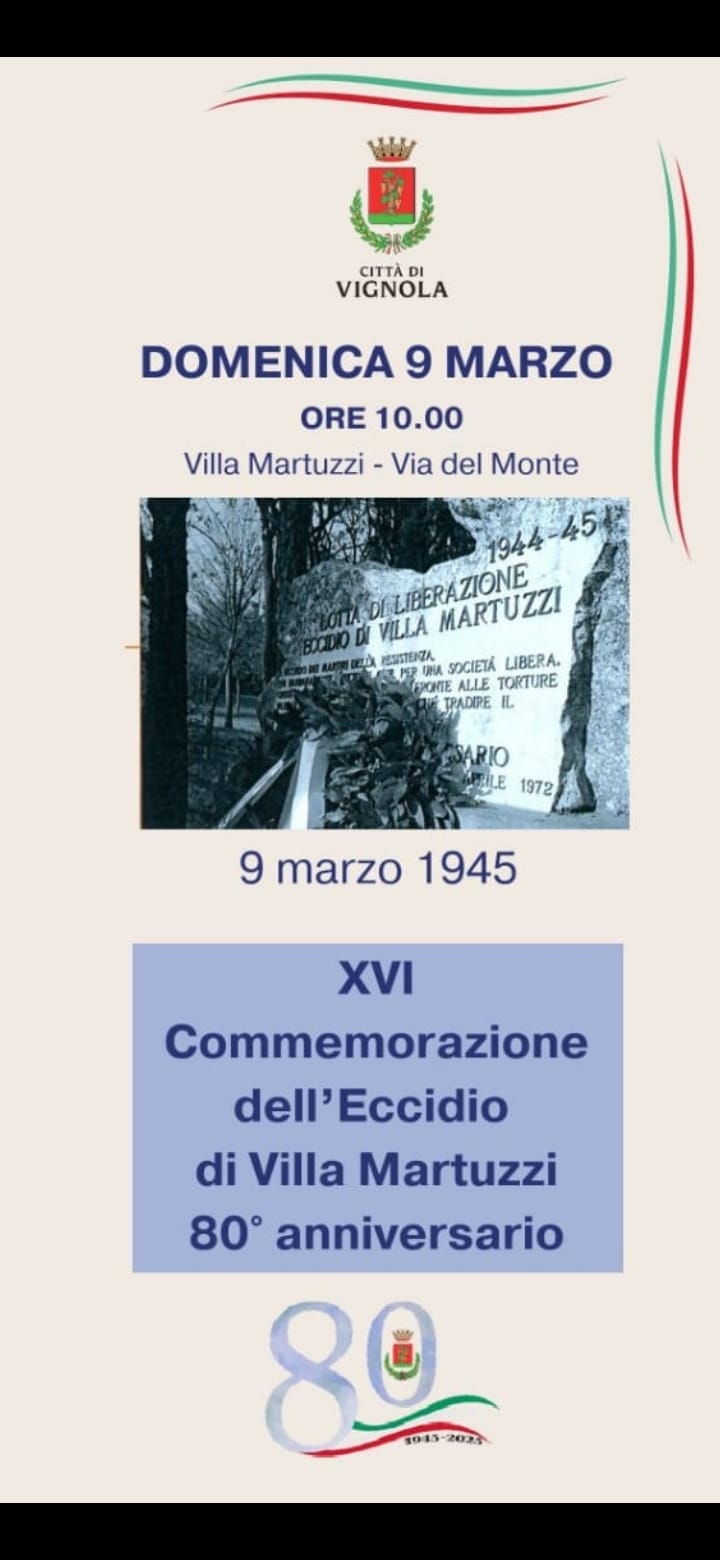 XVI commemorazione Eccidio Villa Martuzzi